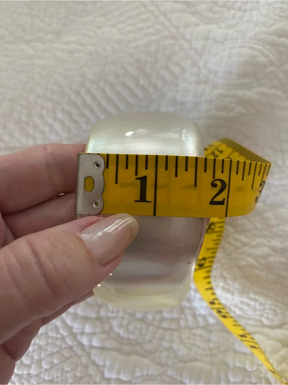 Bangle Bracelet Translucent Wide Asymmetrical Cuff